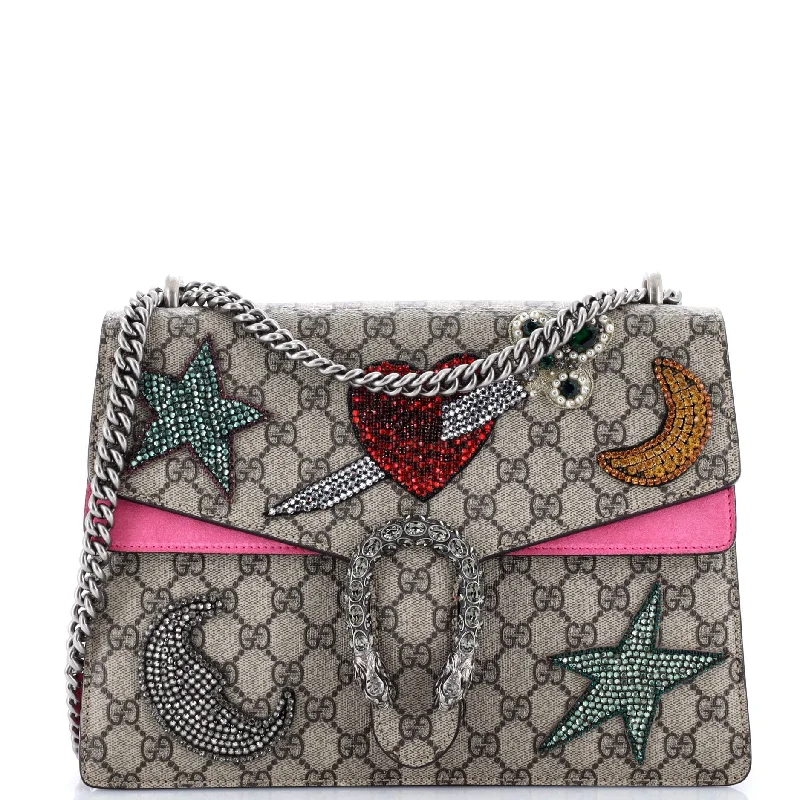 Vintage-Inspired Dionysus Bag Embellished GG Coated Canvas Medium