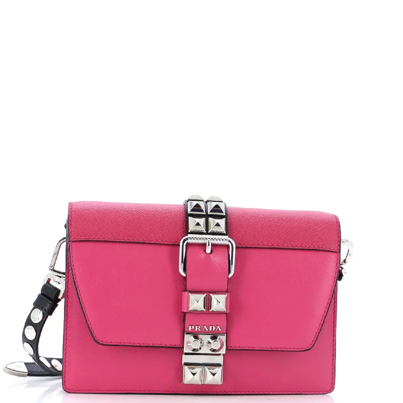 Stylish Bags With Discounts Elektra Shoulder Bag Studded Leather Small