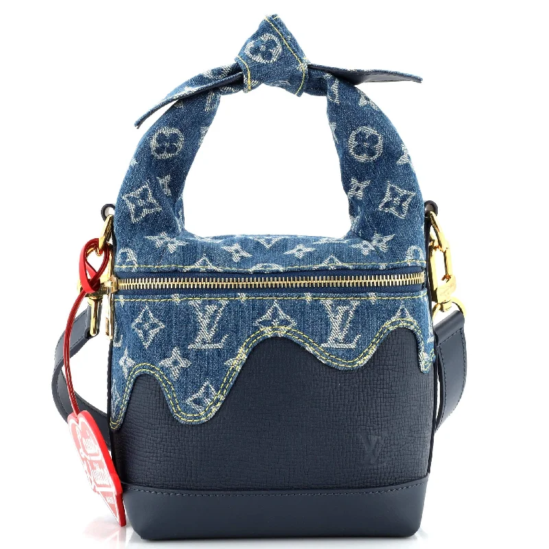 Trendy Bags For Teenage Girls Japanese Cruiser Handbag Monogram Denim and Taurillon Leather Trendy Bags For Teenage Girls Japanese Cruiser Handbag Monogram Denim and Taurillon Leather