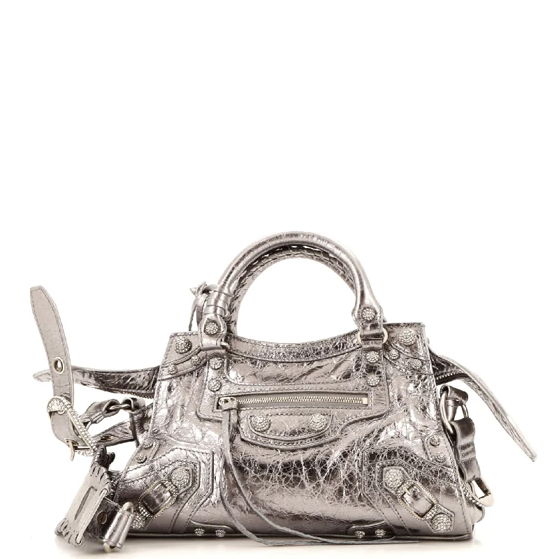 Eco-Friendly Bags With Discounts Neo Cagole City Bag Leather with Crystals XS