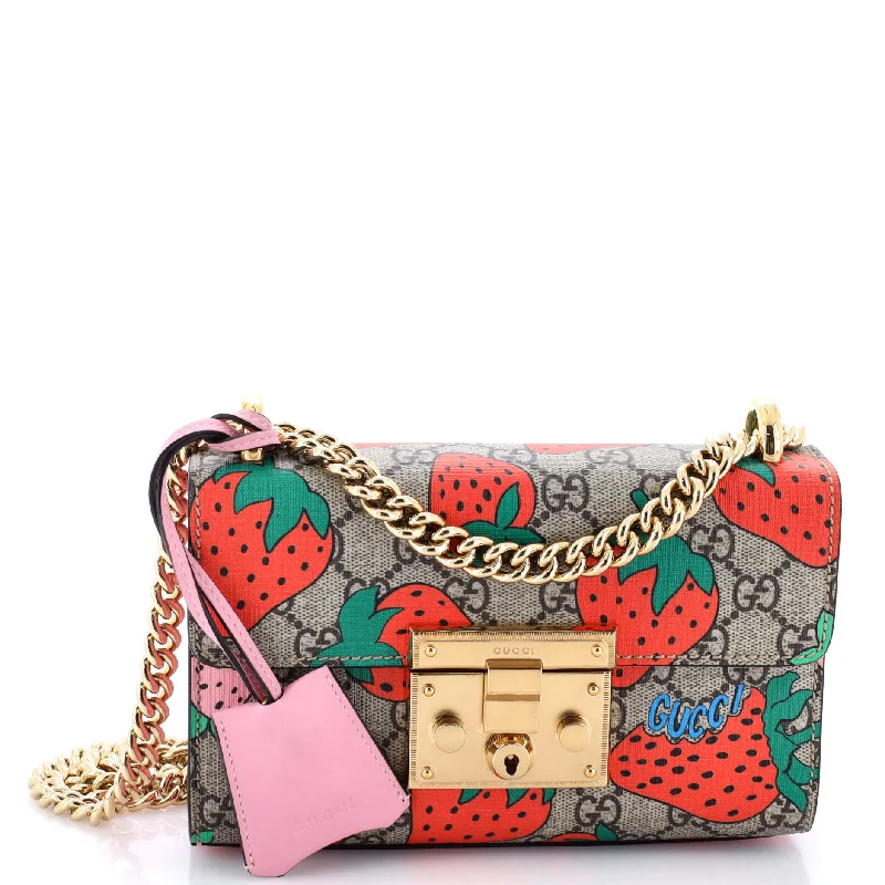 Bags For Urban And Trendy Looks Padlock Shoulder Bag Printed GG Coated Canvas Small Bags For Urban And Trendy Looks Padlock Shoulder Bag Printed GG Coated Canvas Small