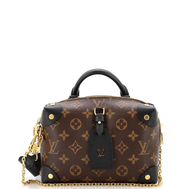 Minimalist Leather Bag For Modern Aesthetics Petite Malle Souple Handbag Monogram Canvas Minimalist Leather Bag For Modern Aesthetics Petite Malle Souple Handbag Monogram Canvas