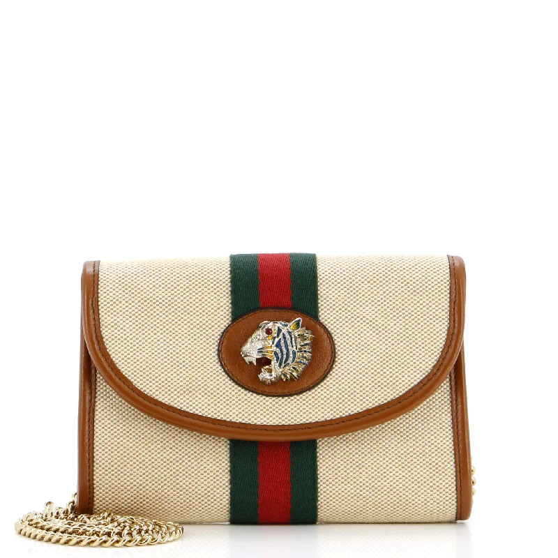 Vintage-Inspired Rajah Web Chain Shoulder Bag Vintage Web Canvas Mini