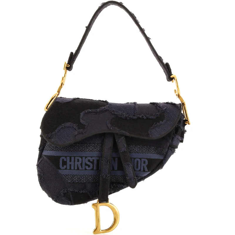 Luxury Bags For Professionals With Discounts Saddle Handbag Camouflage Embroidered Canvas Medium Luxury Bags For Professionals With Discounts Saddle Handbag Camouflage Embroidered Canvas Medium