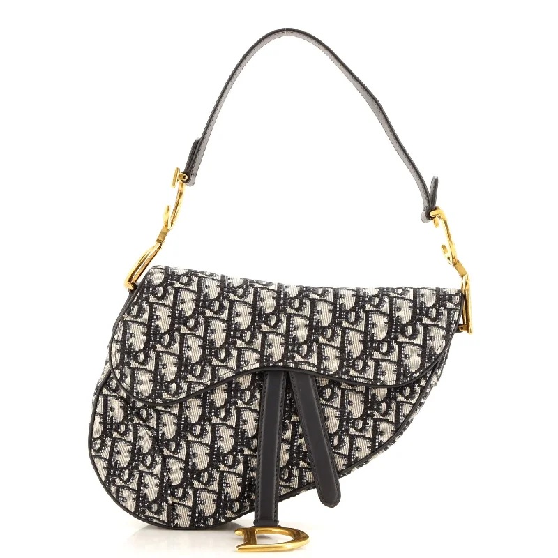 Stylish Bag For Women Saddle Handbag Oblique Canvas Medium