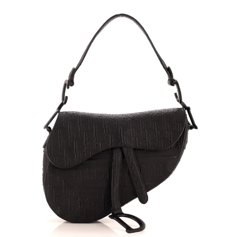 Vibrant Bags With Discounts Saddle Handbag Oblique Embossed Calfskin Medium