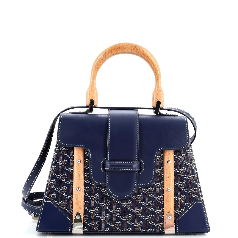 Affordable Bags For Budget Shoppers Saigon Top Handle Bag Coated Canvas with Leather PM