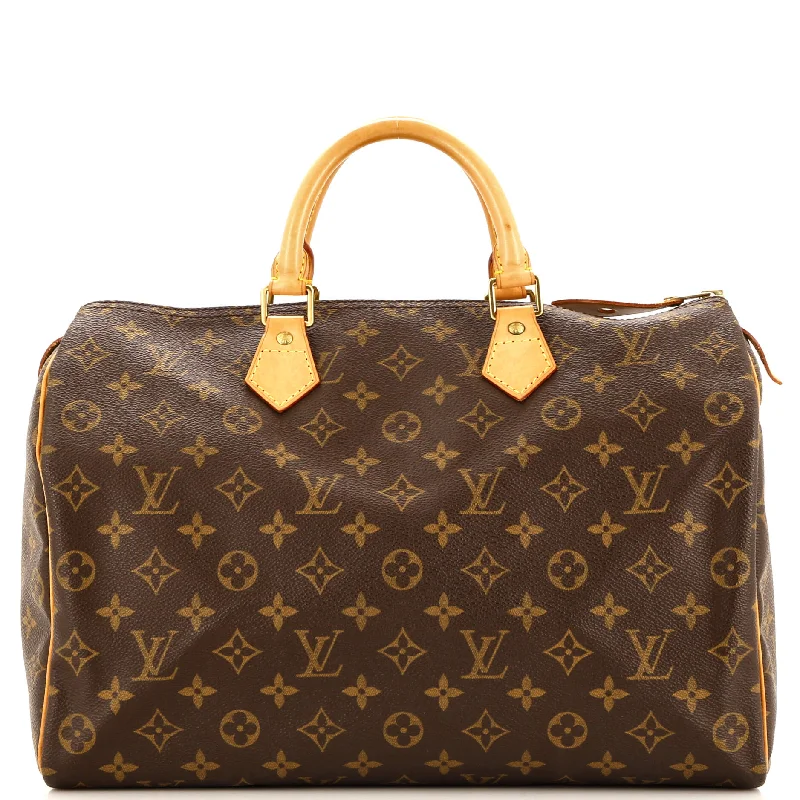Festive Holiday Gift Bags Speedy Handbag Monogram Canvas 35