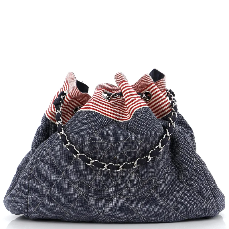 Affordable Handbags Stretch Spirit Cabas Quilted Denim Large