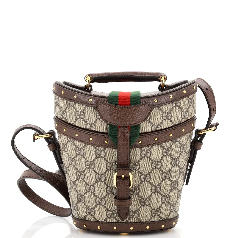 Luxurious But Budget-Friendly Bags Top Handle Hat Box Bag GG Coated Canvas with Leather Luxurious But Budget-Friendly Bags Top Handle Hat Box Bag GG Coated Canvas with Leather