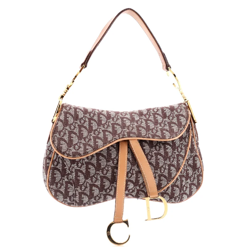 Stylish Yet Affordable Bags Vintage Double Saddle Bag Diorissimo Canvas